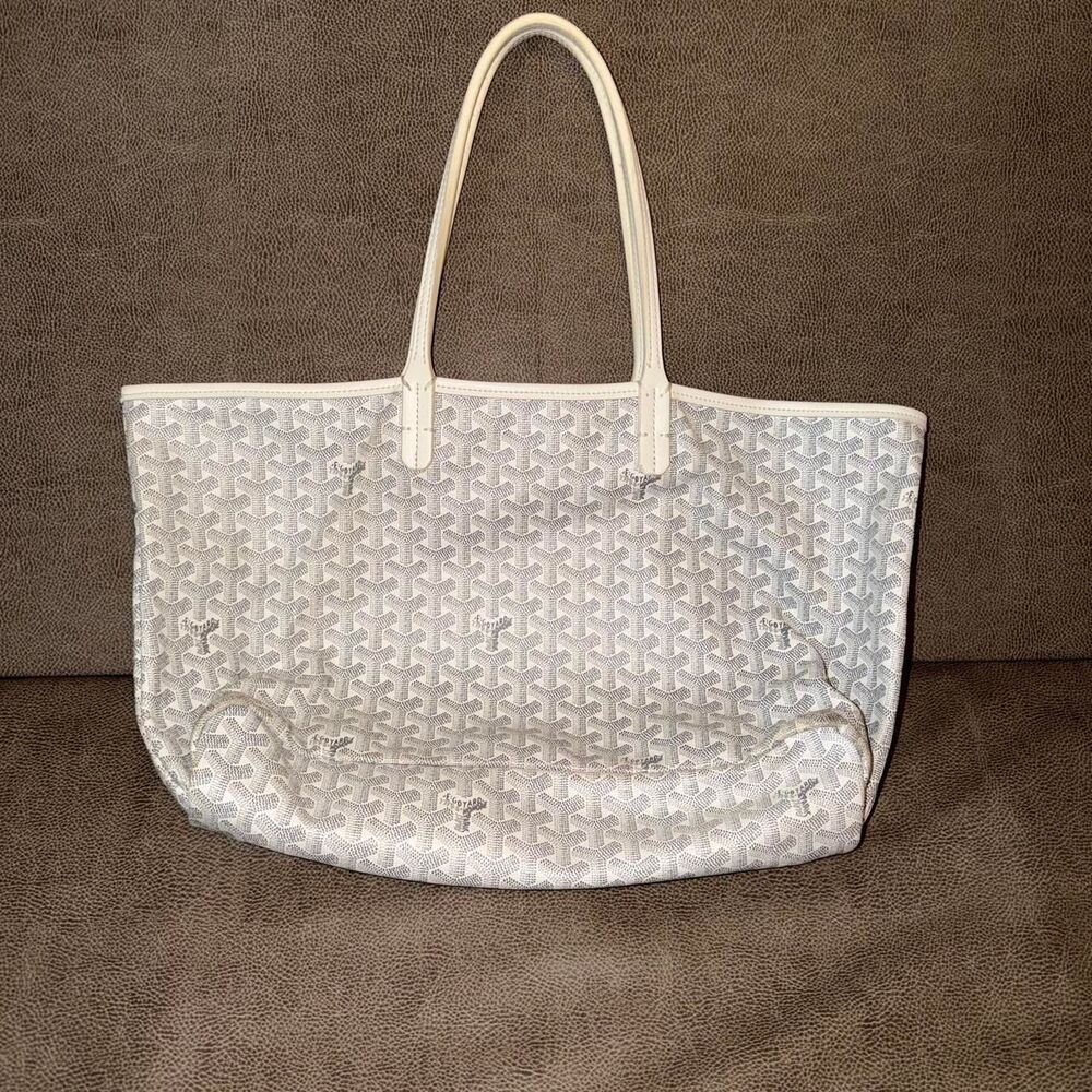 Goyard 2000s Saint Louis PM White Tote